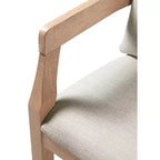 Tabourets de comptoir rembourrés Christopher Knight Home Flora en bois d'hévéa rustique avec dossier incurvé et oreillers (Lot de 2)