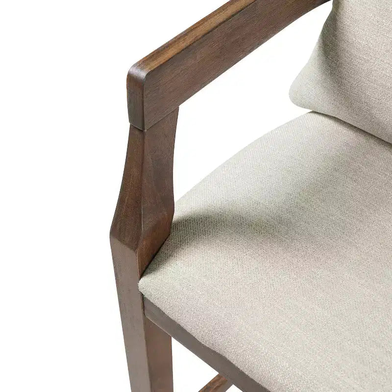 Tabourets de comptoir rembourrés Christopher Knight Home Flora en bois d'hévéa rustique avec dossier incurvé et oreillers (Lot de 2)
