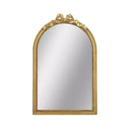 Miroir mural arqué doré de style baroque de 23,6 x 37,3 pouces