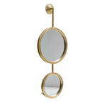 Lot de 2 miroirs muraux circulaires contemporains de 28,5 x 11 po