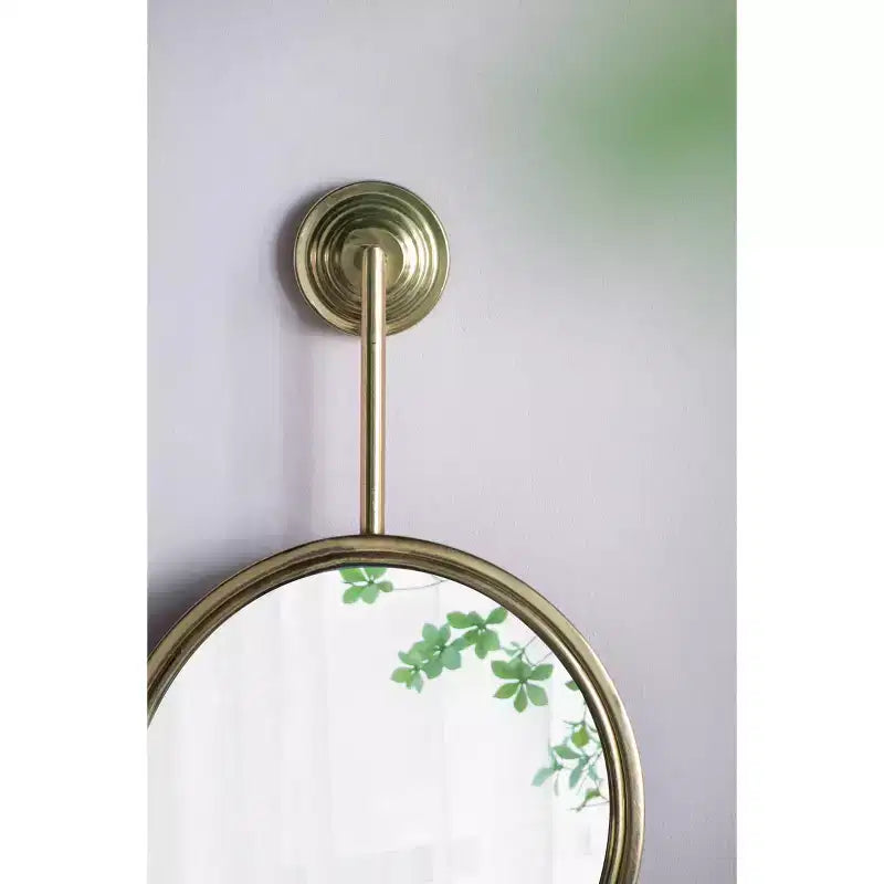 Lot de 2 miroirs muraux circulaires contemporains de 28,5 x 11 po