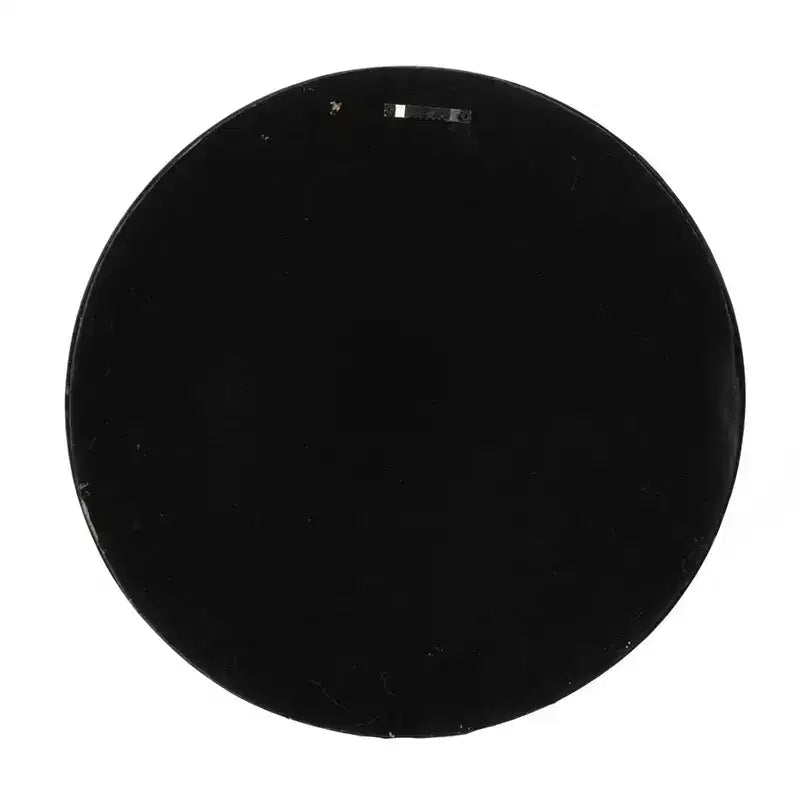 Miroir mural rond de 23,5 pouces avec cadre en bois noir