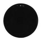 Miroir mural rond de 23,5 pouces avec cadre en bois noir
