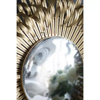 Miroir mural soleil doré de 27 pouces