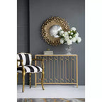 Miroir mural soleil doré de 27 pouces