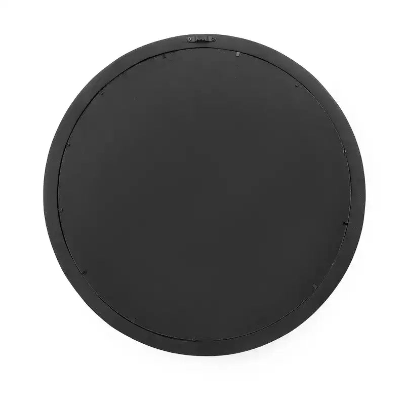 Miroir Mural Rond en Bois de Mangue de 20 Pouces