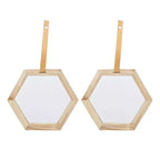 11 x 10 Inch Harlan Hexagon Wall Mirror Set of 2