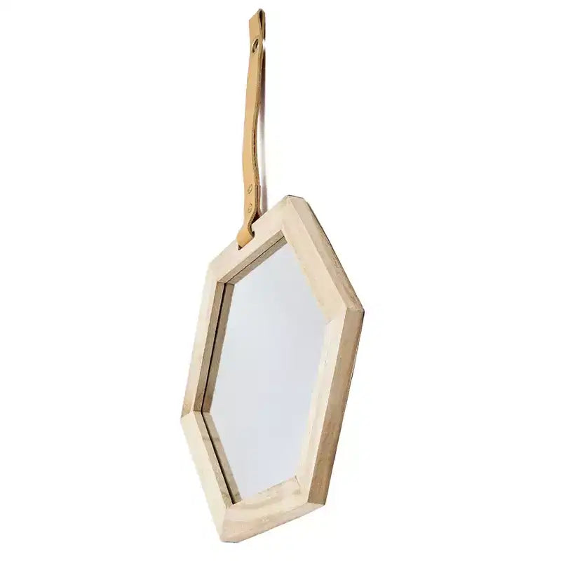 Lot de 2 miroirs muraux hexagonaux Harlan de 11 x 10 pouces