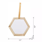 Lot de 2 miroirs muraux hexagonaux Harlan de 11 x 10 pouces