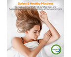 Matelas en mousse à mémoire de forme Gel Queen 14 pouces, fermeté moyenne, matelas pour soulagement de la pression et sommeil frais certifié CertiPUR-US