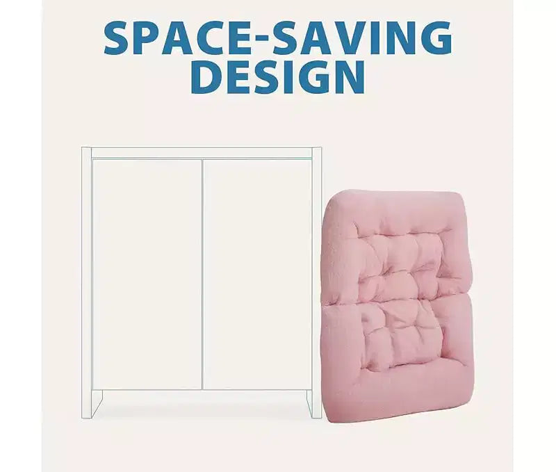 Fauteuil pliant de salon en fausse fourrure douce pour adultes, fauteuil de lecture portable surdimensionné avec cadre en acier au carbone pour chambre, salon, dortoir
