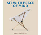 Fauteuil pliant de salon en fausse fourrure douce pour adultes, fauteuil de lecture portable surdimensionné avec cadre en acier au carbone pour chambre, salon, dortoir