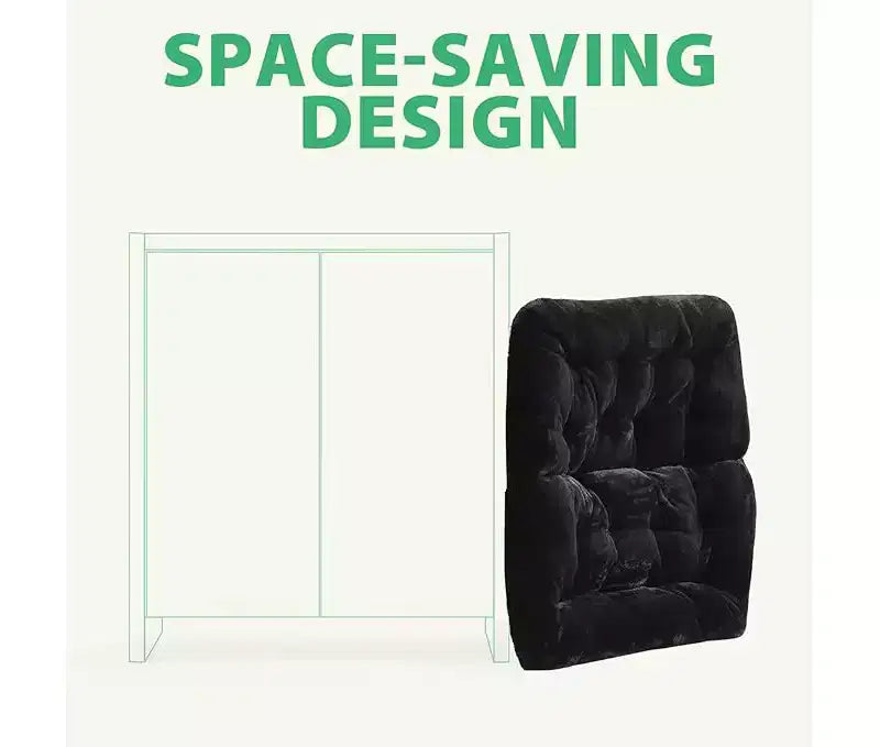 Fauteuil pliant de salon en fausse fourrure douce pour adultes, fauteuil de lecture portable surdimensionné avec cadre en acier au carbone pour chambre, salon, dortoir