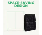 Fauteuil pliant de salon en fausse fourrure douce pour adultes, fauteuil de lecture portable surdimensionné avec cadre en acier au carbone pour chambre, salon, dortoir