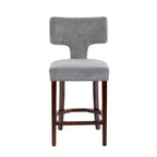 sumyeg Lot de 2 tabourets de comptoir de style Mid-Century avec dossier incurvé et assise rembourrée