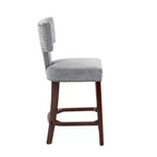 sumyeg Lot de 2 tabourets de comptoir de style Mid-Century avec dossier incurvé et assise rembourrée