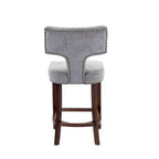 sumyeg Lot de 2 tabourets de comptoir de style Mid-Century avec dossier incurvé et assise rembourrée