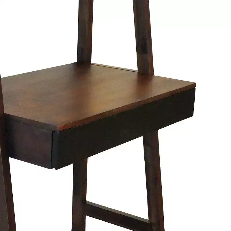 Bureau échelle avec étagère de rangement 81x51x173 cm