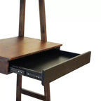 Bureau échelle avec étagère de rangement 81x51x173 cm
