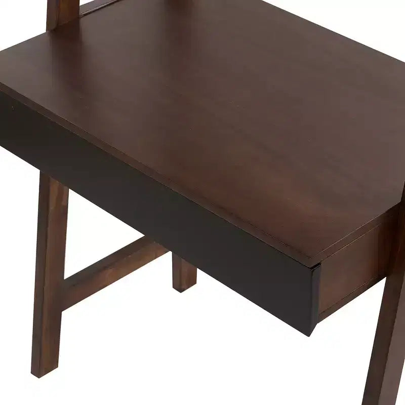 Bureau échelle avec étagère de rangement 81x51x173 cm