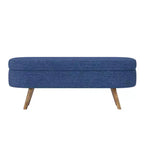 TUYOHW Pouf de rangement moderne avec pieds en bois, banc de rangement avec siège rembourré, banc de bout de lit pour chambre à coucher, salon