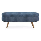 TUYOHW Pouf de rangement moderne avec pieds en bois, banc de rangement avec siège rembourré, banc de bout de lit pour chambre à coucher, salon