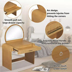 Table de Maquillage CLIHOME avec Miroir Tactile Éclairé, Coiffeuse avec Tiroir
