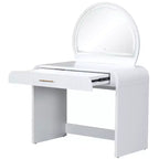 Table de Maquillage CLIHOME avec Miroir Tactile Éclairé, Coiffeuse avec Tiroir