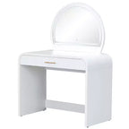 Table de Maquillage CLIHOME avec Miroir Tactile Éclairé, Coiffeuse avec Tiroir