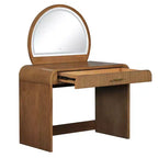 Table de Maquillage CLIHOME avec Miroir Tactile Éclairé, Coiffeuse avec Tiroir