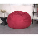 Pouf Okak avec housse en microsuède amovible et lavable, pouf transat pour adultes, canapé confortable pour salon et chambre à coucher