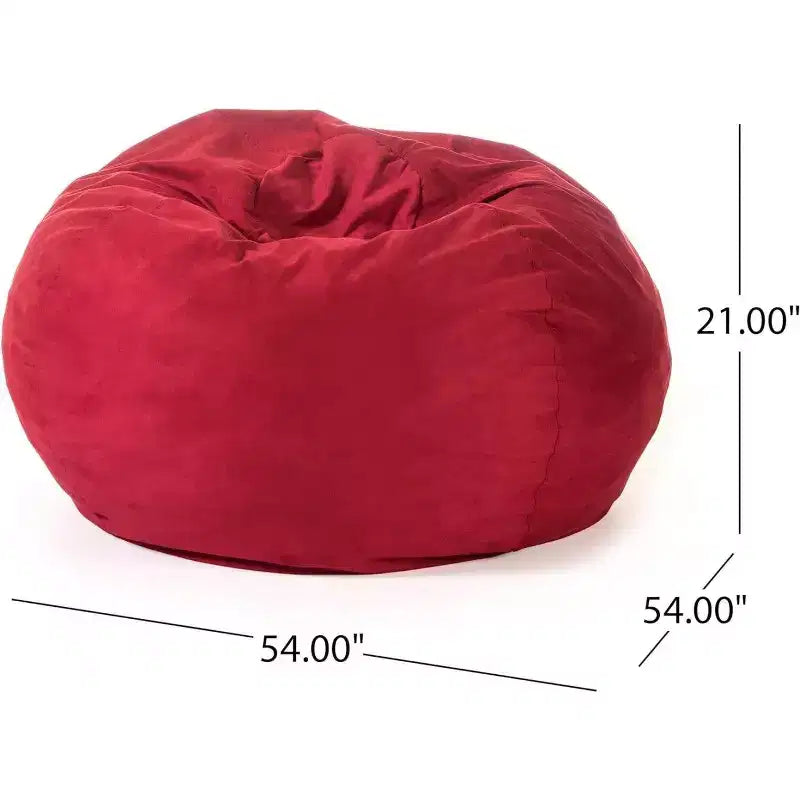 Pouf Okak avec housse en microsuède amovible et lavable, pouf transat pour adultes, canapé confortable pour salon et chambre à coucher
