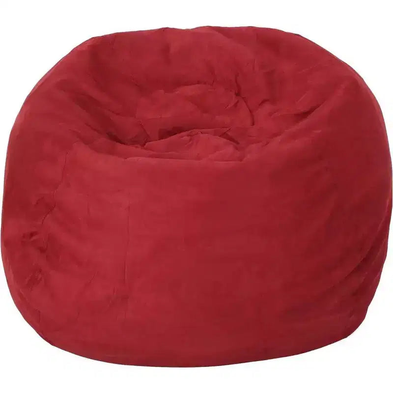 Pouf Okak avec housse en microsuède amovible et lavable, pouf transat pour adultes, canapé confortable pour salon et chambre à coucher