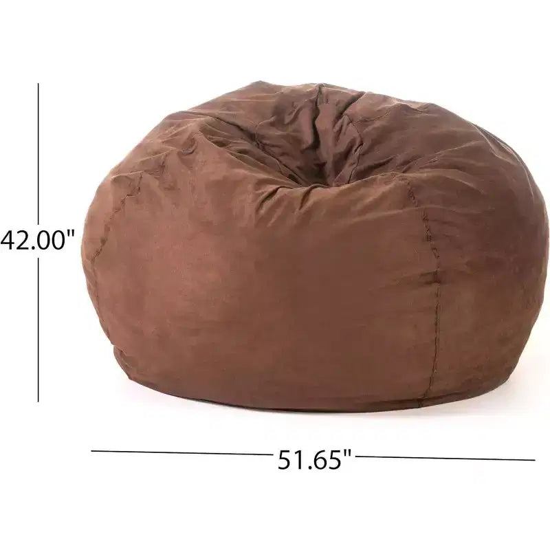 Pouf Okak avec housse en microsuède amovible et lavable, pouf transat pour adultes, canapé confortable pour salon et chambre à coucher