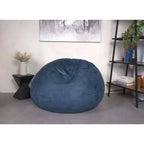 Pouf Okak avec housse en microsuède amovible et lavable, pouf transat pour adultes, canapé confortable pour salon et chambre à coucher