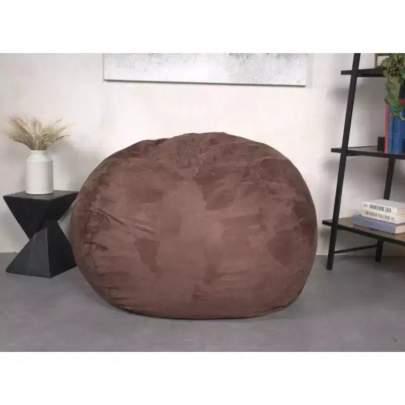 Pouf Okak avec housse en microsuède amovible et lavable, pouf transat pour adultes, canapé confortable pour salon et chambre à coucher