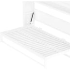 Lit escamotable double Bellemave avec étagères et pliable, cadre de lit escamotable mural en métal avec design compact