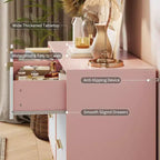 Commode cannelée pour chambre à coucher avec 6 tiroirs, commode en bois, commodes modernes avec poignée en métal pour salon, couloir