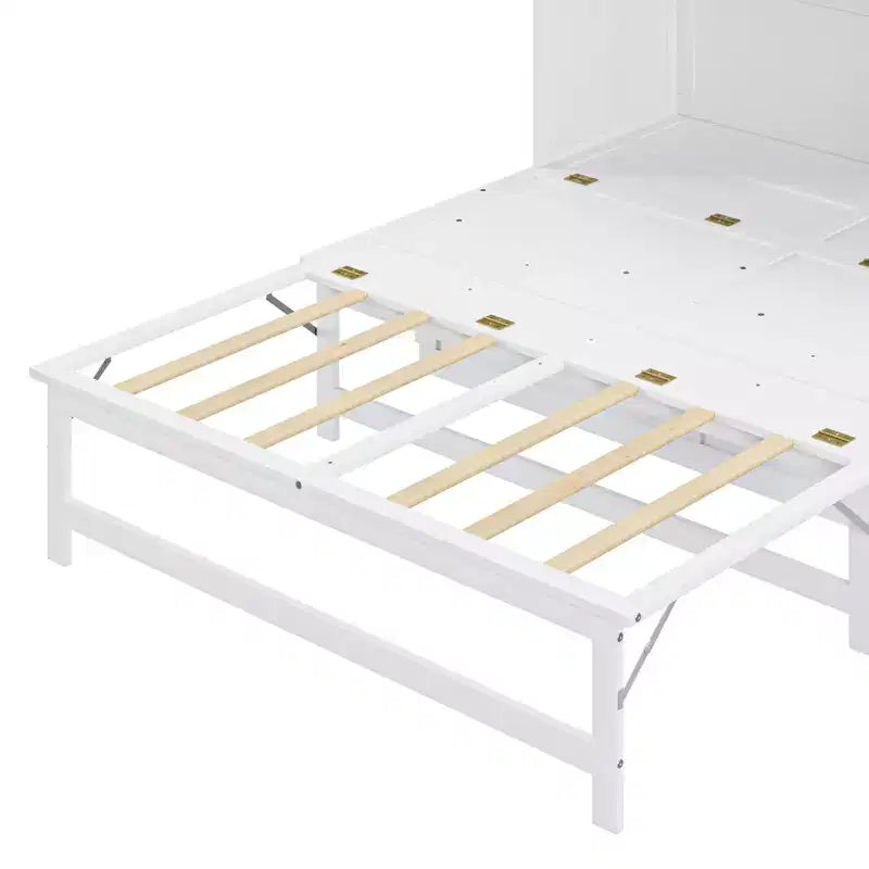 Lit escamotable grand lit Clihome avec station de charge intégrée et étagère