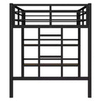 Lit mezzanine en métal pour enfants, noir - ModernLuxe