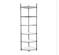 6-Tier Adjustable Heavy Duty Corner Wire Shelf (Iron + Plastic)