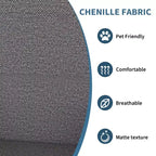 Fauteuil d'appoint gris rembourré, fauteuil de salon une place, 78x75x72 cm, en tissu velours moelleux sur cadre en bois pour salon ou coin lecture