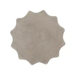 Table d'appoint d'extérieur en béton léger MAYEERTY, forme sablier avec plateau "Sunburst"
