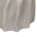 Table d'appoint d'extérieur en béton léger MAYEERTY, forme sablier avec plateau "Sunburst"