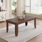 Table de salle à manger de ferme pour 6-8 personnes, tables de cuisine de 180 cm de long avec cadre en bois robuste, grande table à manger rectangulaire de 180 cm pour salle à manger