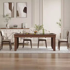 Table de salle à manger de ferme pour 6-8 personnes, tables de cuisine de 180 cm de long avec cadre en bois robuste, grande table à manger rectangulaire de 180 cm pour salle à manger