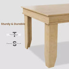 Table de salle à manger de ferme pour 6-8 personnes, tables de cuisine de 180 cm de long avec cadre en bois robuste, grande table à manger rectangulaire de 180 cm pour salle à manger