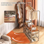 Chariot à linge robuste AEELLEEA avec tringle de suspension et rangement pour chambre à coucher/buanderie
