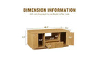 TUYOHW Table basse incurvée en bois ondulé avec grand rangement, table centrale rustique moderne pour salon, table à thé ovale de luxe avec tiroirs