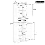 GDFStudio Meuble de Rangement de Salle de Bain Autoportant Moderne en Bois Avril avec Tiroir et Étagère Réglable